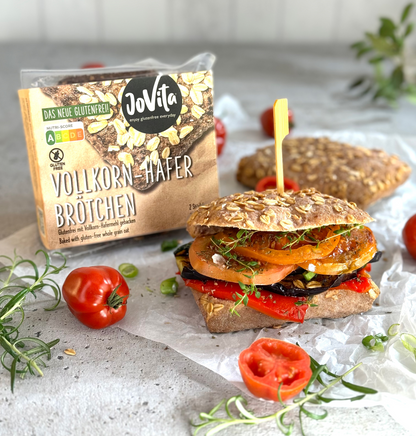 Vollkorn-Hafer Brötchen, 2 Brötchen/Pack, glutenfrei, vegan