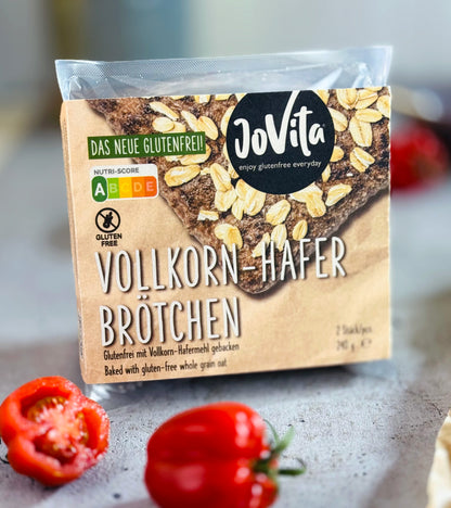 Vollkorn-Hafer Brötchen, 2 Brötchen/Pack, glutenfrei, vegan